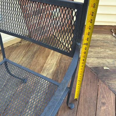 Metal outside patio set