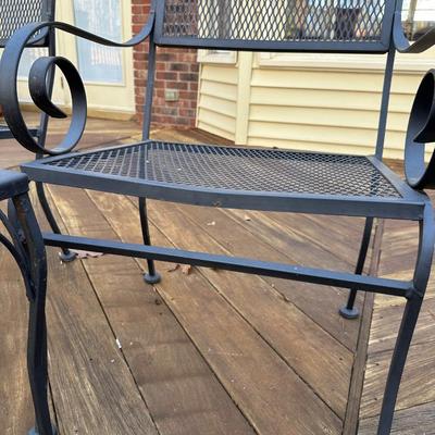 Metal outside patio set