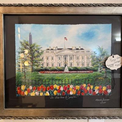 Lot 1: Marnie Freeman White House Art