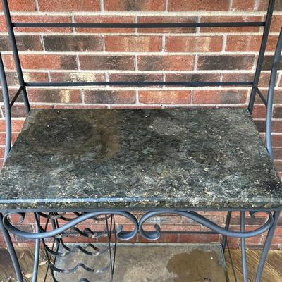 Outdoor Shelf & Wine Holder for Entertaining