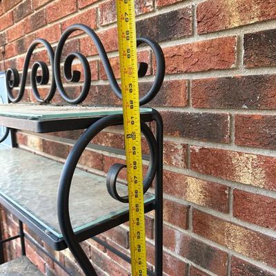 Outdoor Shelf & Wine Holder for Entertaining