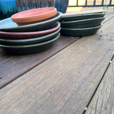 Aqua 2-tone Ceramic Planters