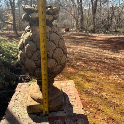 Lot of 3 Pineapple Finial Statues