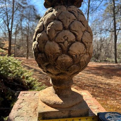 Lot of 3 Pineapple Finial Statues