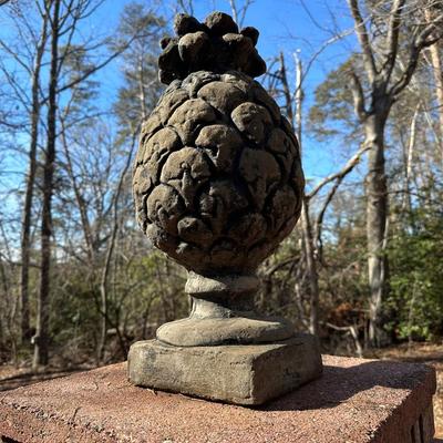Lot of 3 Pineapple Finial Statues