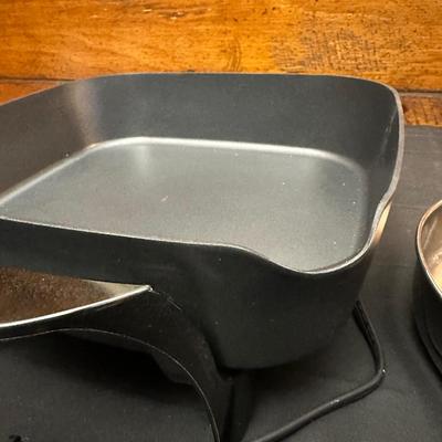 Presto Electric Skillet, Vintage Stainless Steel Bowls and Farberware Skillet