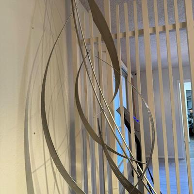 Lot 2: Curtis Jere Abstract Freestanding Steel Sculpture