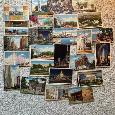 Lot of Vintage Postcards, New York, Chicago & Detroit