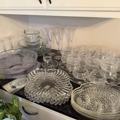 Lot 8: Table, Glassware & More