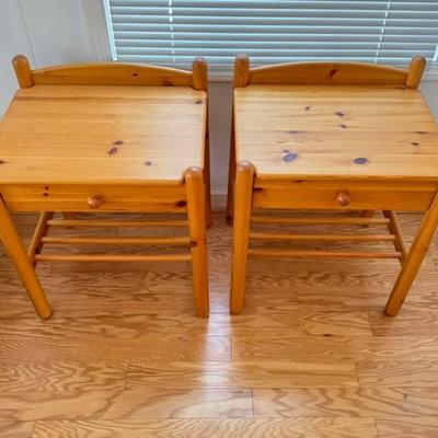 937 Pair of Pine IKEA Night Stands