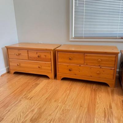 939 Pair Of Pine IKEA Low Dressers