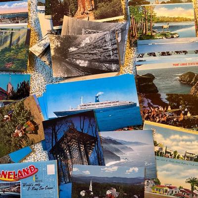 Lot of Vintage Postcards, Disneyland & Areas of CA