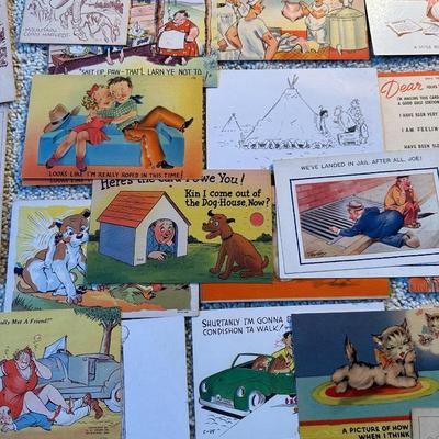Lot of Vintage Postcards, Cartoons & Humor