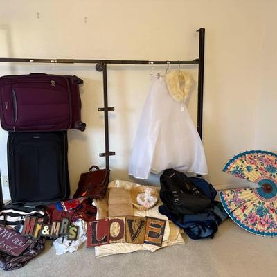 Lot 14: Bed Frame, Luggage & More