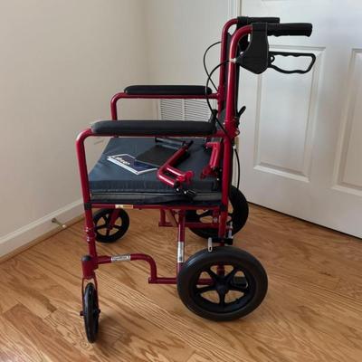 946 Drive Expedition X Series Aluminum Transport Chair With Cushion & Foot Rest