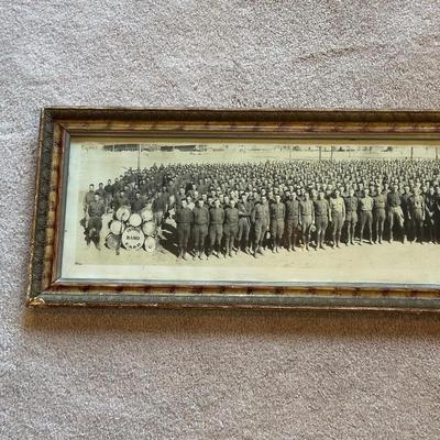 OLD PICTURE OF "PART OF 13th REGIMENT F.A.R.D." WITH THE BAND