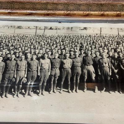 OLD PICTURE OF "PART OF 13th REGIMENT F.A.R.D." WITH THE BAND