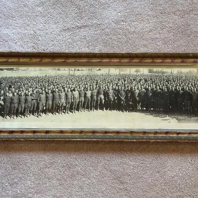 OLD PICTURE OF "PART OF 13th REGIMENT F.A.R.D." WITH THE BAND
