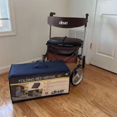 949 Brown Drive Walker With Wedge Pillow