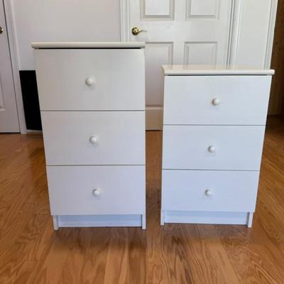 952 Pair Of Three Drawer Stands