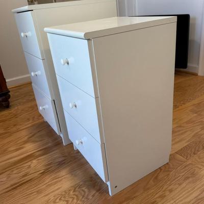952 Pair Of Three Drawer Stands