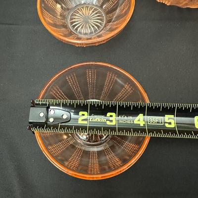 Lot of Vintage Pink Depression Glass