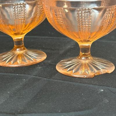 Lot of Vintage Pink Depression Glass