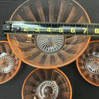 Lot of Vintage Pink Depression Glass