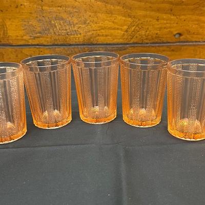 Lot of Vintage Pink Depression Glass