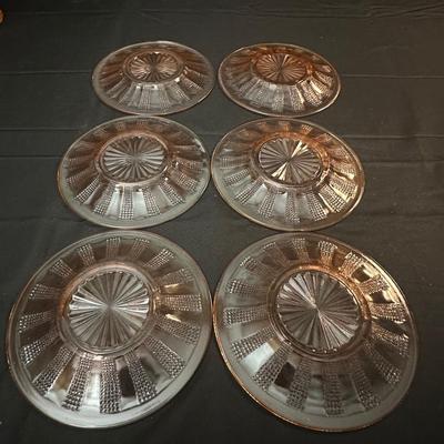 Lot of Vintage Pink Depression Glass