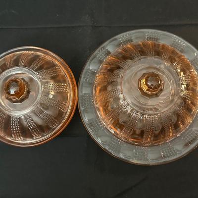 Lot of Vintage Pink Depression Glass