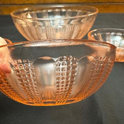 Lot of Vintage Pink Depression Glass