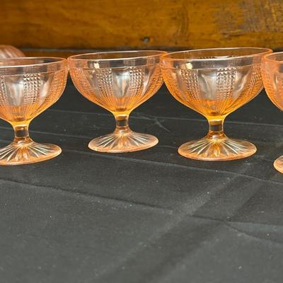Lot of Vintage Pink Depression Glass
