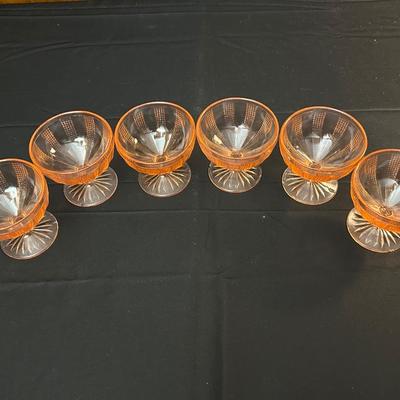 Lot of Vintage Pink Depression Glass