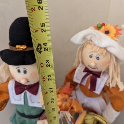 Fall Decor Pilgrim Figure Set 25 1/2" Tall (FD)