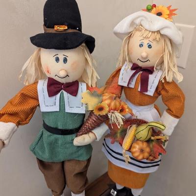 Fall Decor Pilgrim Figure Set 25 1/2" Tall (FD)
