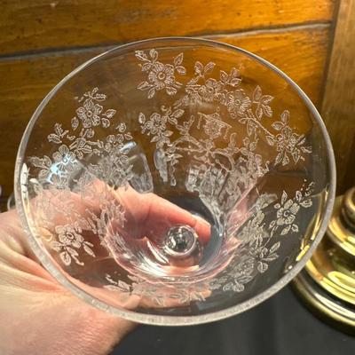 Vintage Floral Patterned Glasses Mikado Morgantown