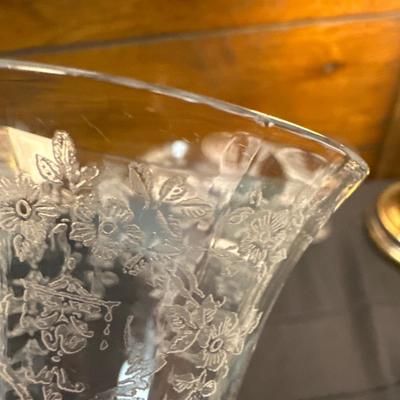 Vintage Floral Patterned Glasses Mikado Morgantown