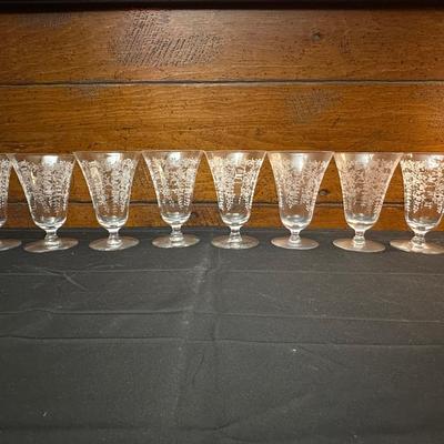 Vintage Floral Patterned Glasses Mikado Morgantown