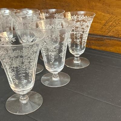 Vintage Floral Patterned Glasses Mikado Morgantown
