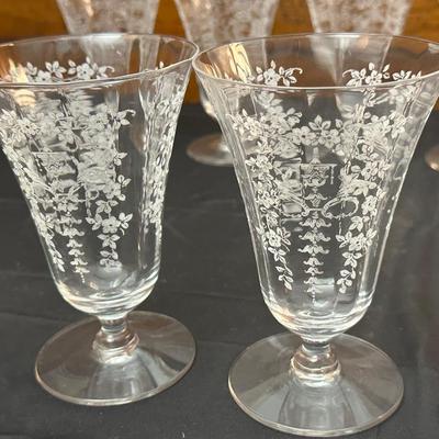 Vintage Floral Patterned Glasses Mikado Morgantown