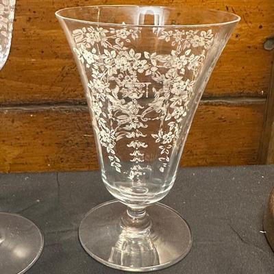 Vintage Floral Patterned Glasses Mikado Morgantown