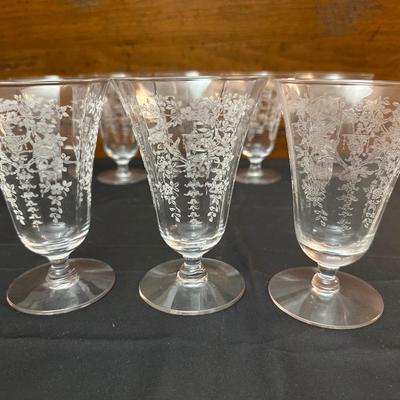 Vintage Floral Patterned Glasses Mikado Morgantown