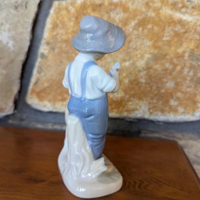Vintage Porcelain Boy With Dog Figurine (FR)