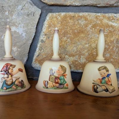 1st 1978 - 2nd 1979 & 3rd 1980 Edition Annual Bells Handcrafted Goebel West Germany (FR)