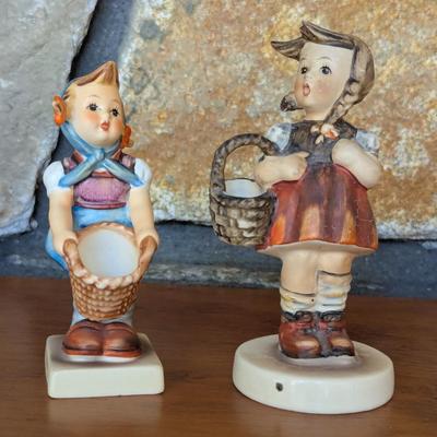 Vintage Hummel West Germany Little Helper With Label & Sister (FR)