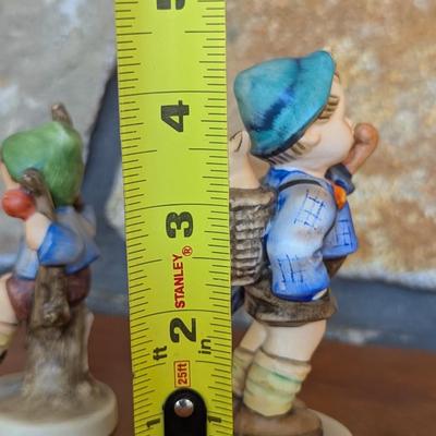 West Germany Boy In Tree & 1948 West Goebel Home From The Market Figurines (FR)