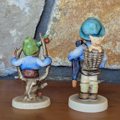 West Germany Boy In Tree & 1948 West Goebel Home From The Market Figurines (FR)