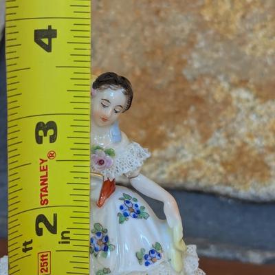 Dresden Porcelain Lace Weave Figurine (FR)