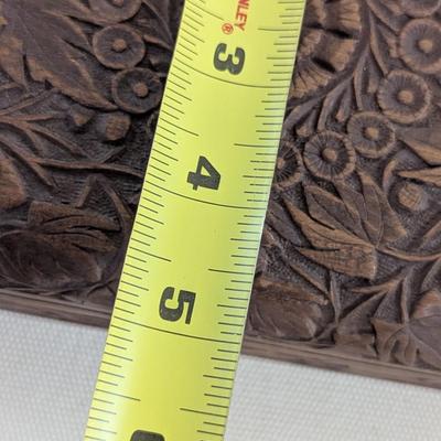 Hand Carved Jewelry Trinket Box